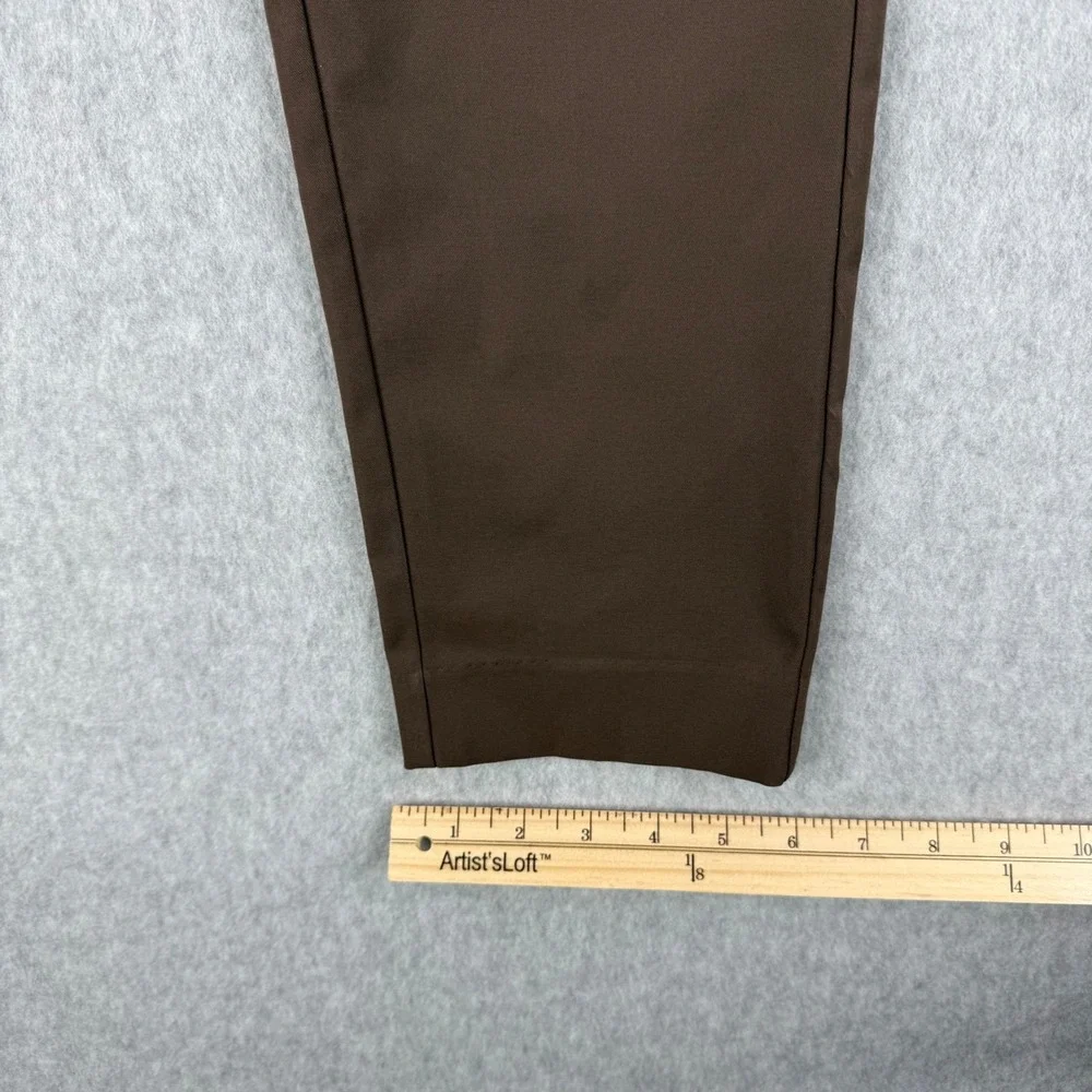 BYLT Pants Mens 32x30 Brown Slim Fit Executive Performance Chino Trousers Work